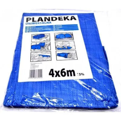 Тент Plandeka 60г/м2 універсальний синій 4*6м (MP-1004)