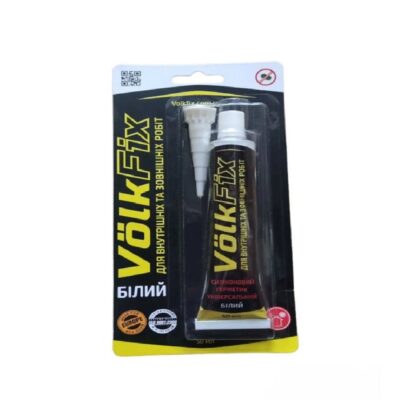 Герметик в тюбіку VolkFix білий 50мл (MP-0137)
