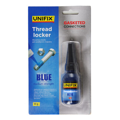 Фіксатор різьби для розбірних з'єднань UNIFIX синій 10г (940022)