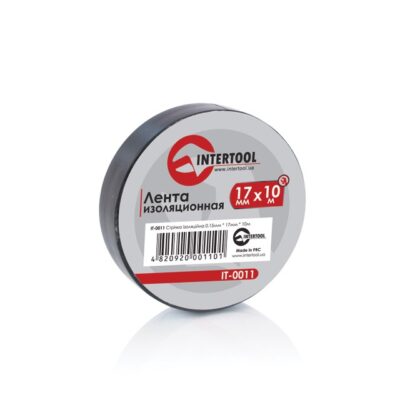 Стрічка ізоляційна INTERTOOL 10 м чорна (IT-0011)