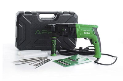 Перфоратор прямий APRO 2,8 Дж, 850В, SDS+, 850H, кейс