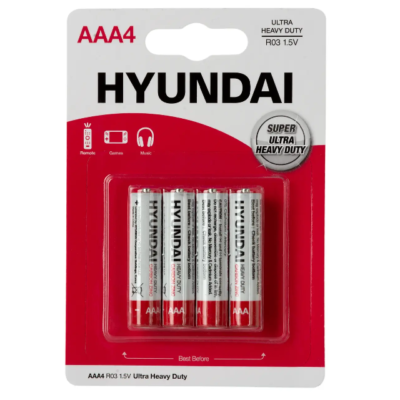 Батарейка HYUNDAI R03 AAA BL4 (уп 48 шт)