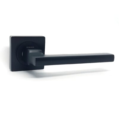 Ручка на кв. розеті KEDR HRoz-06.180 чорна Black mat (8872)