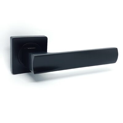 Ручка на кв. розеті KEDR HRoz-06.144 чорна Black mat (8870)